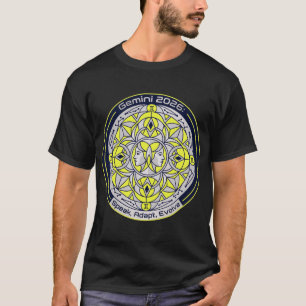 T-shirt Gémeaux 2026 Twin Zodiaque Mandala Parle, Adapte