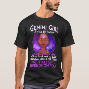 T-shirt Gemini Girl are Born in Mai 21 Juin 21 Anniversair