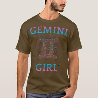 T-shirt Gemini Girl I Né En Mai Juin