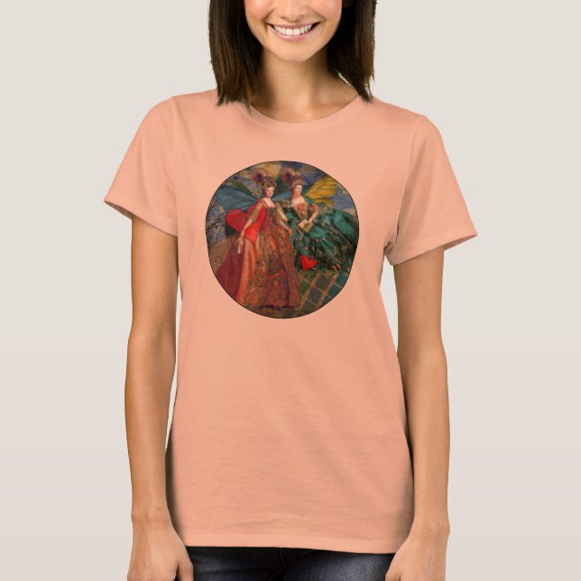 T-shirt Gemini gothique classique femme papillon Whimsical (Devant)