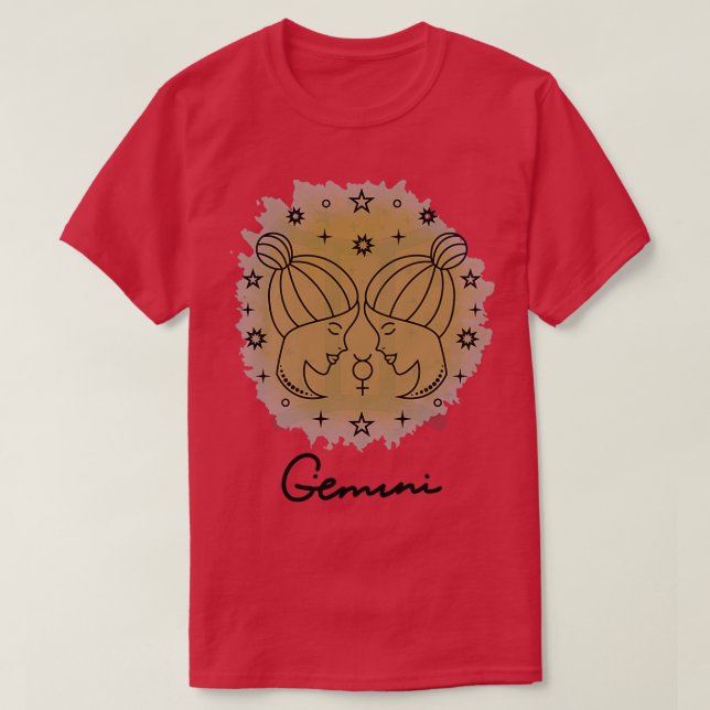 T-shirt Gemini Horoscope Sign (Design devant)