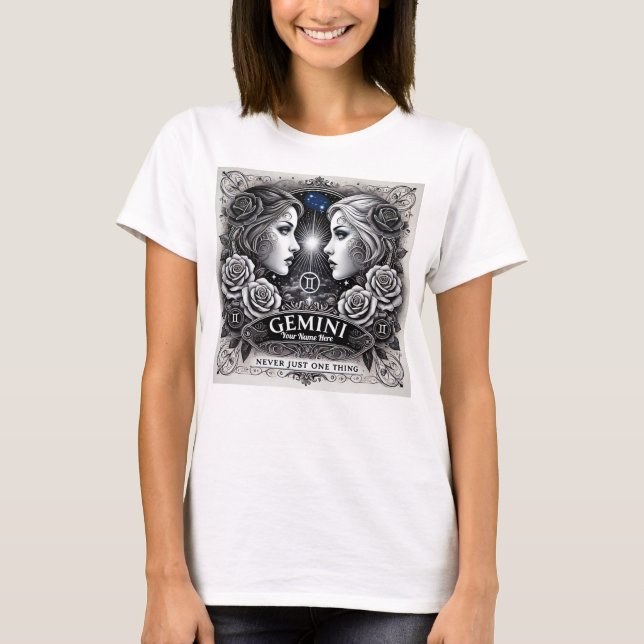 T-shirt Gemini "Jamais qu'une seule chose" (Devant)
