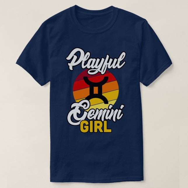 T-shirt Gemini Joueuse fille (Design devant)