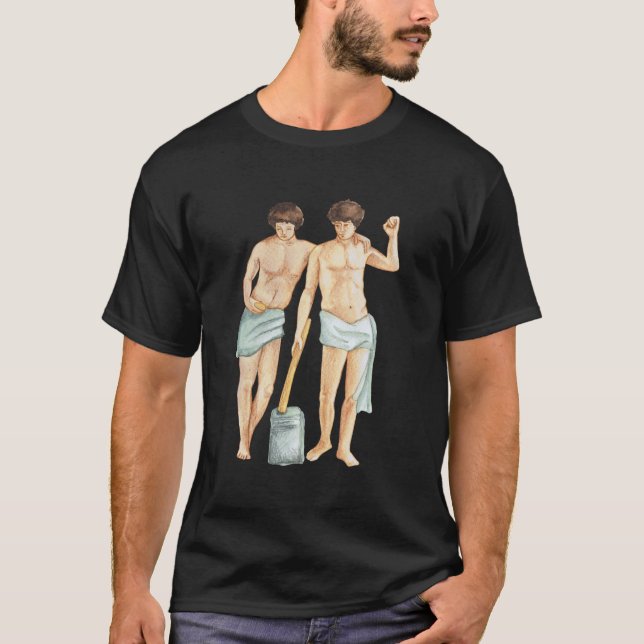 T-shirt Gemini les jumeaux zodiac star signe castor pollux (Devant)