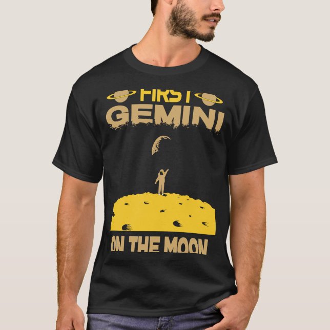 T-shirt Gemini On The Moon (Devant)