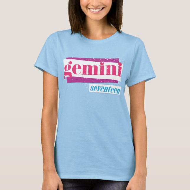 T-shirt Gemini Pink (Devant)