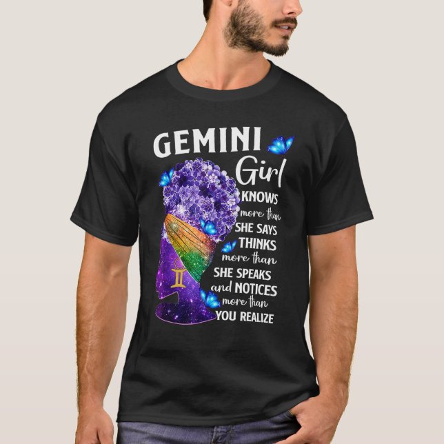T-shirt Gemini Queen Sweet comme bonbon Anniversaire pour  (Devant)
