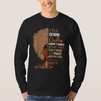 T-shirt Gemini Queens Sont Nés En Mai Juin Zodiac Africain