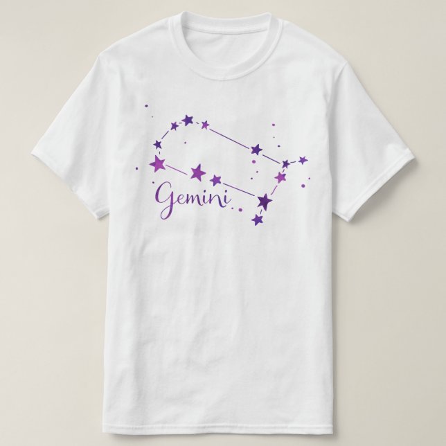 T-shirt Gemini Zodiac Constellation (Design devant)