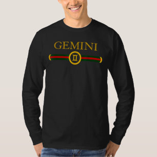 T-shirt Gemini Zodiac Mai Juin Anniversaire Astrologie gra
