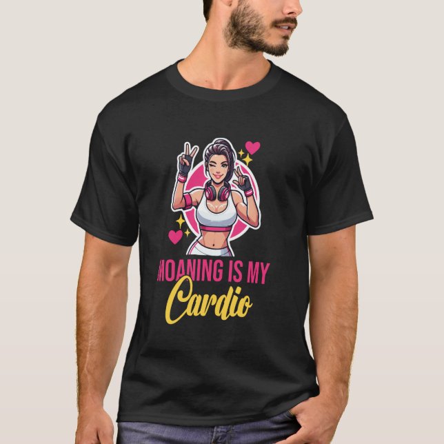 T-shirt Gémir Est Ma Citation De Forme Physique (Devant)