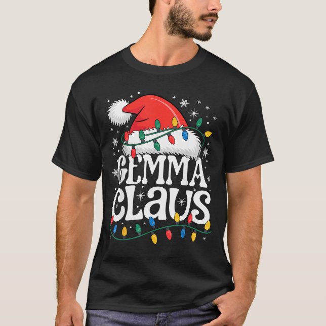 T-shirt Gemma Claus Funny Xmas Christmas Grandma Holiday S (Devant)