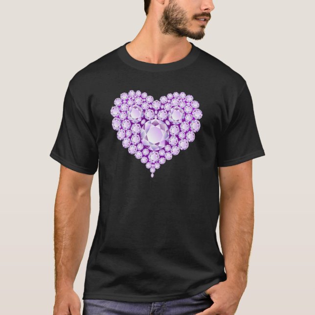 T-shirt Gemmes cardiaques d'méthyste (Devant)