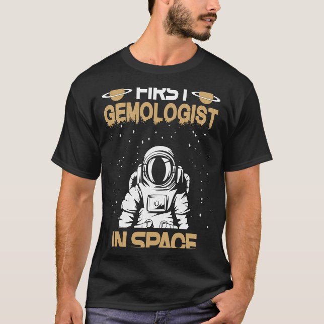 T-shirt Gémologue Dans L'Espace (Devant)