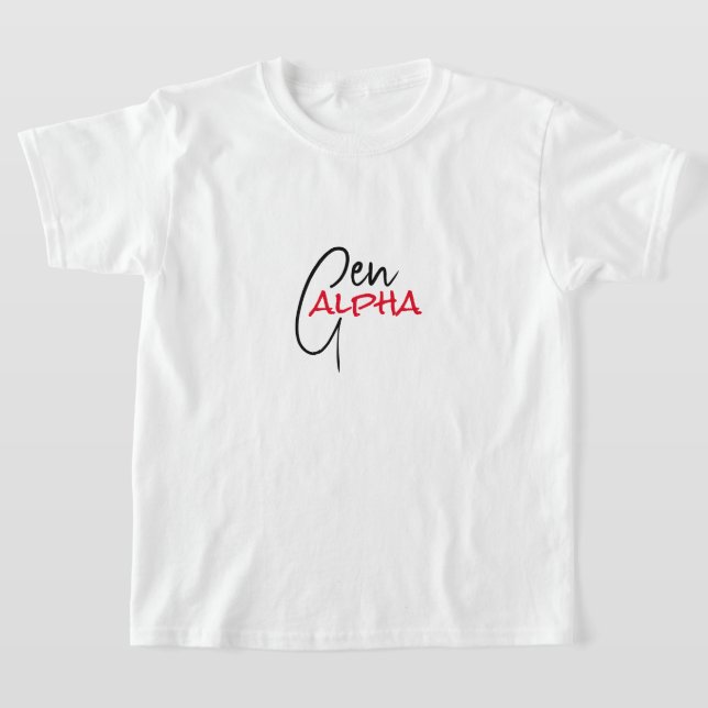 T-shirt Gen ALPHA pour enfants (Poser)