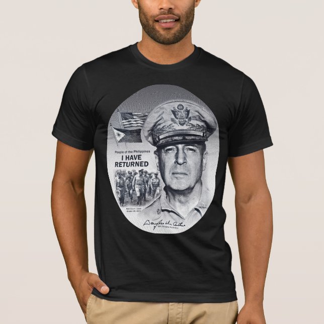 T-shirt Gen. MacArthur I sont retournés (la copie (Devant)