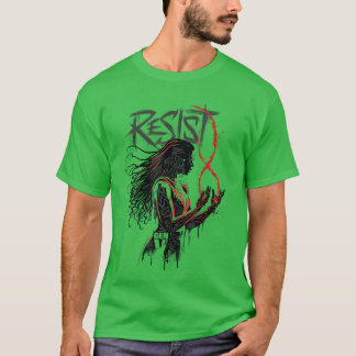 T-shirt Gen V Résister Silhouette Marie IllustrationV Affi