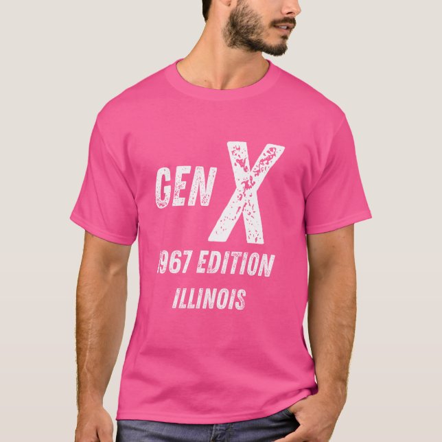 T-shirt Gen X 1967 Edition Génération Pennsylvanie Birthda (Devant)