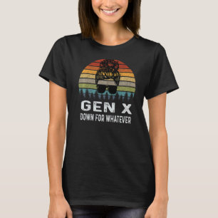 T-shirt Gen X Down Pour Toute Génération Rétro