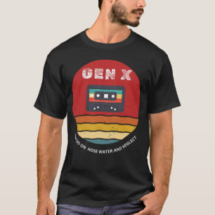 T-shirt Gen X Élevé Sur L'Eau Du Tuyau Et La Conception Né