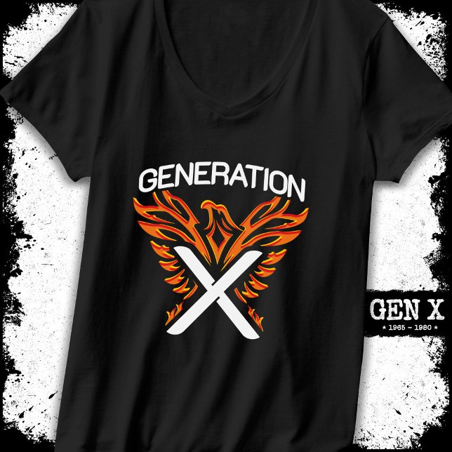 T-shirt Gen X Gen Xer Phoenix Bird Generation X (Créateur téléchargé)