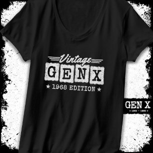 T-shirt Gen X Generation Gen Xer Né 1968 Gen X Anniversair