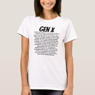 T-shirt Gen X Génération oubliée tendance