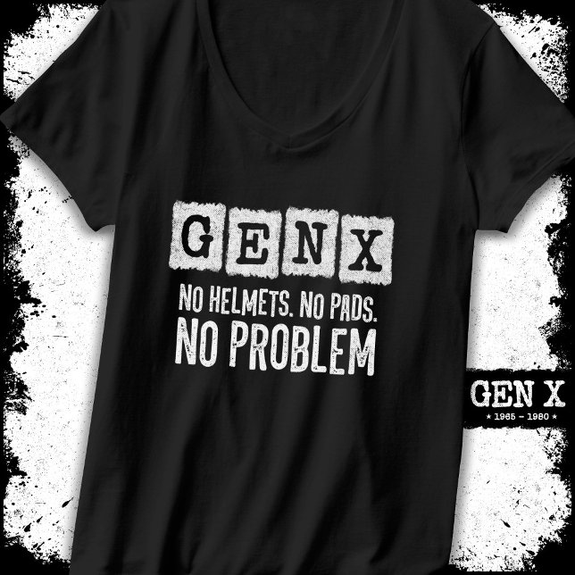 T-shirt Gen X Generation X Aucun problème Gen Xer Funny Ge (Créateur téléchargé)