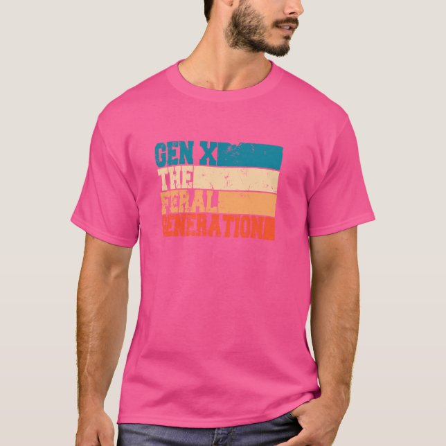T-shirt gen X la génération ferrée (Devant)