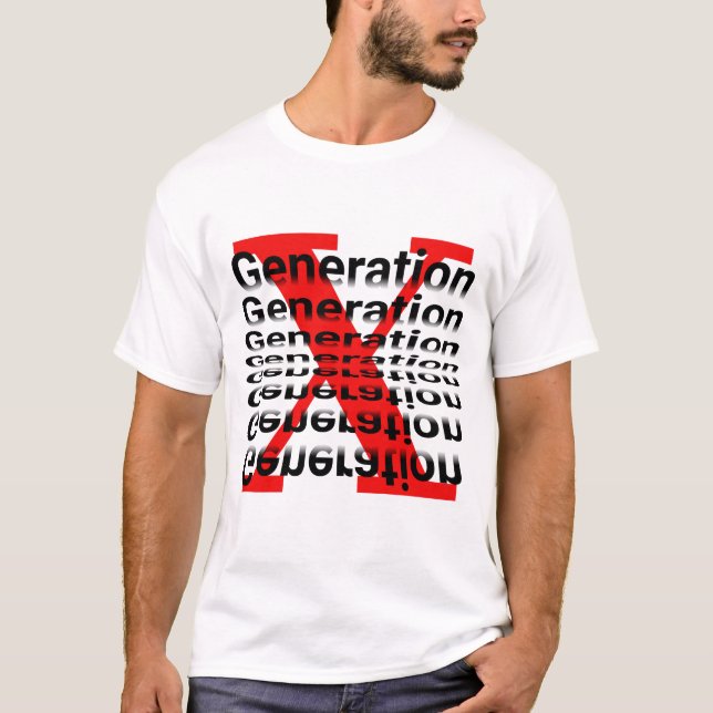 T-shirt Gen X - La génération perdue (Devant)