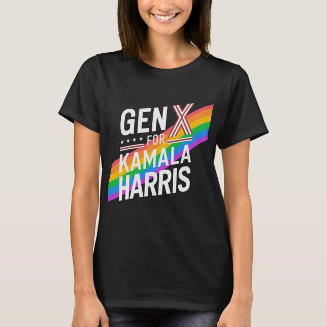 T-shirt gen x pour kamala harris (Devant)