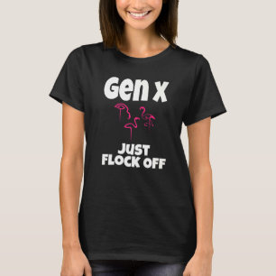 T-shirt Gen X Se Déclenche De La Génération De Flamant ros