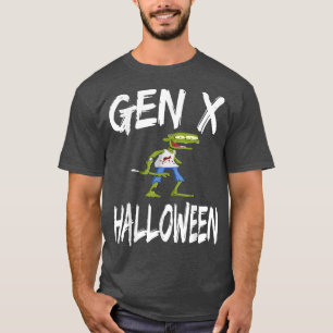 T-shirt Gen X Zombie Funny Halloween Costume Génération X 