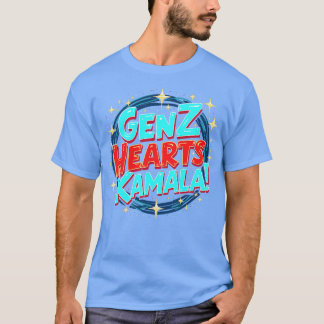 T-shirt Gen Z Hearts Kamala Vibrant jeune phase politique