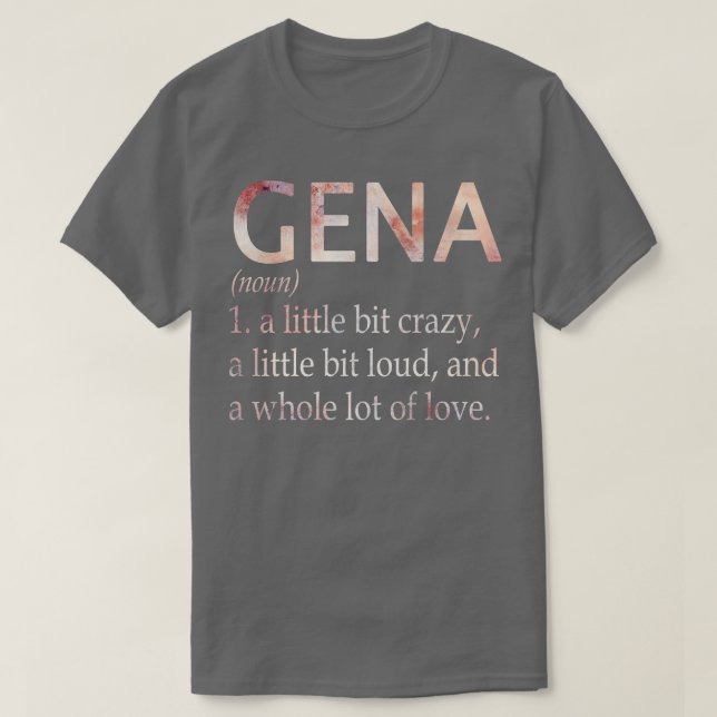 T-shirt Gena Fille Nom Définition (Design devant)