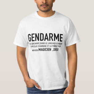 T-shirt GENDARME DEFINITION - EXCLUSIF LIMITÉE gendarme mo