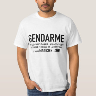 T-shirt GENDARME DEFINITION - EXCLUSIF LIMITÉE gendarme mo