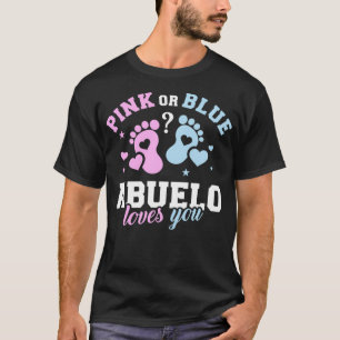 T-shirt Gender reveal abuelo grandpa 