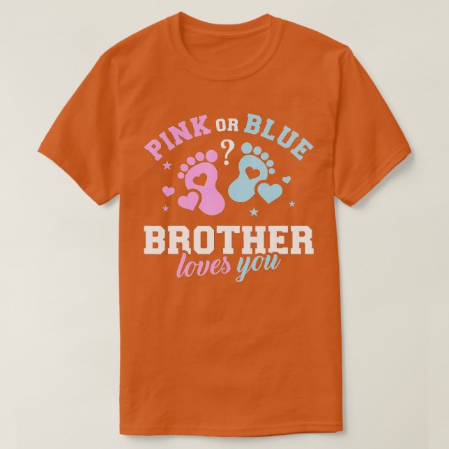 T-shirt Gender reveal brother  (Design devant)