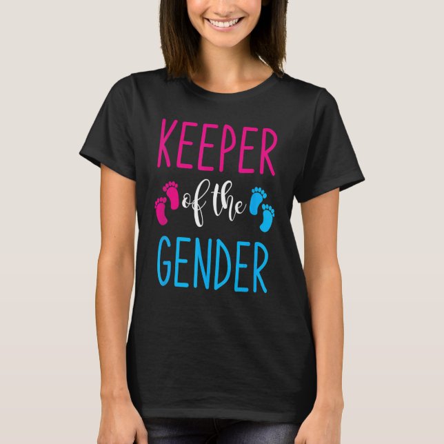 T-shirt Gender Reveal Keeper Of The Gender 6 (Devant)