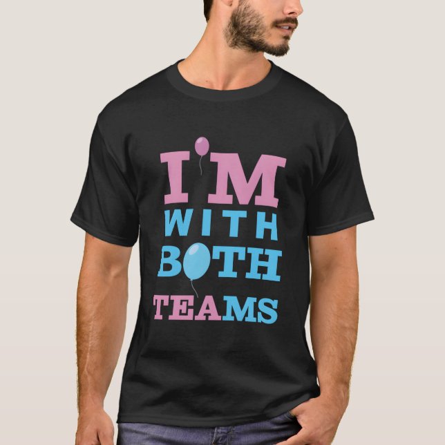 T-shirt Gender Reveal Or Team And Team (Devant)