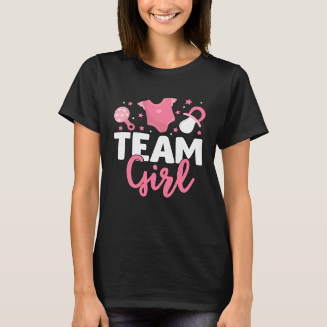 T-shirt Gender Reveal Party Team Girl  Gender Reveal (Devant)