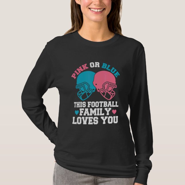 T-shirt Gender Reveal Quote for a Football Player (Devant)
