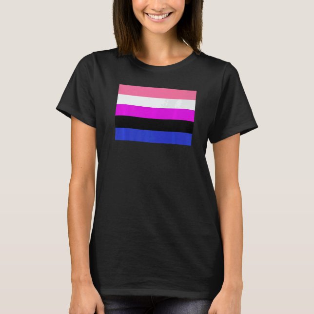 T-shirt Genderfluid Pride Flag national pride (Devant)