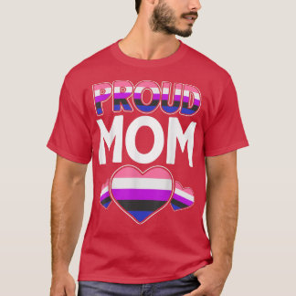 T-shirt Genderfluide Fier Maman Droits de l'Homme Queer Pr