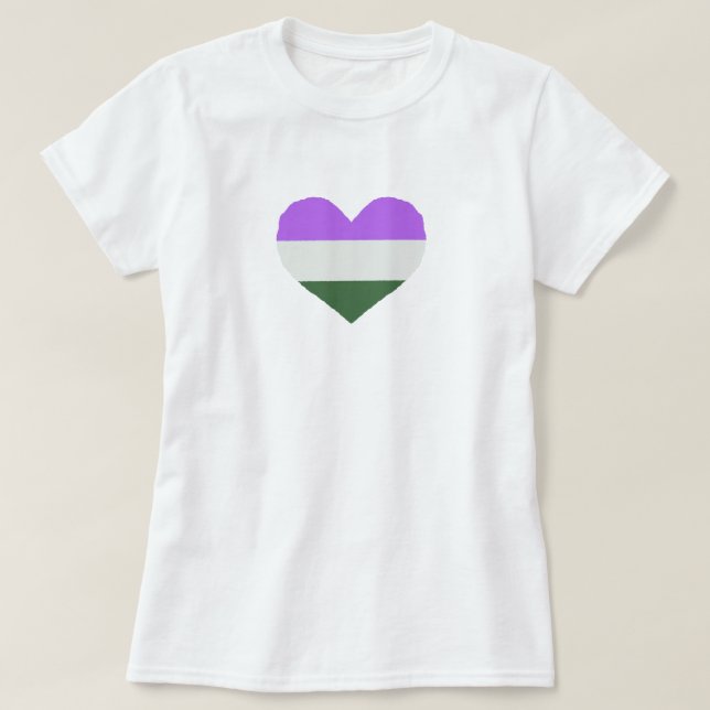 T-shirt Genderqueer Pride (Design devant)