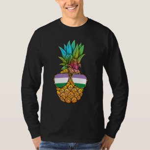 T-shirt Genderqueer Pride Drapeau Ananas Genderqueer
