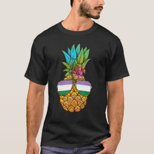T-shirt Genderqueer Pride Drapeau Ananas Genderqueer