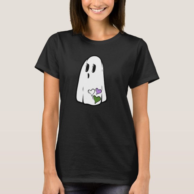 T-shirt Genderqueer Pride Ghost (Devant)