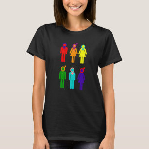 T-shirt Genders Pride Lgbtq Rainbow Transgender L